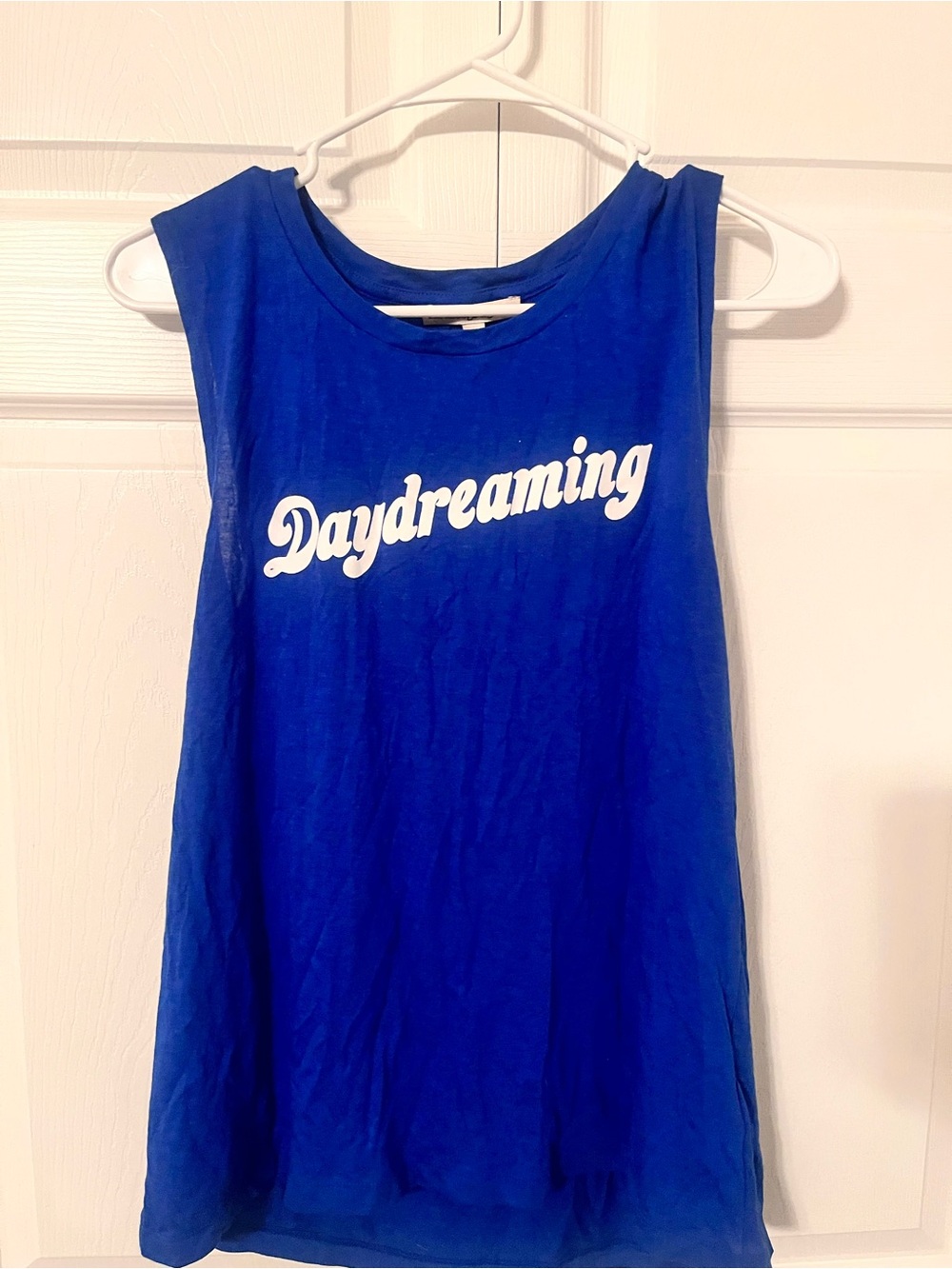 Express Royal Blue 'Daydreaming' Graphic Tank